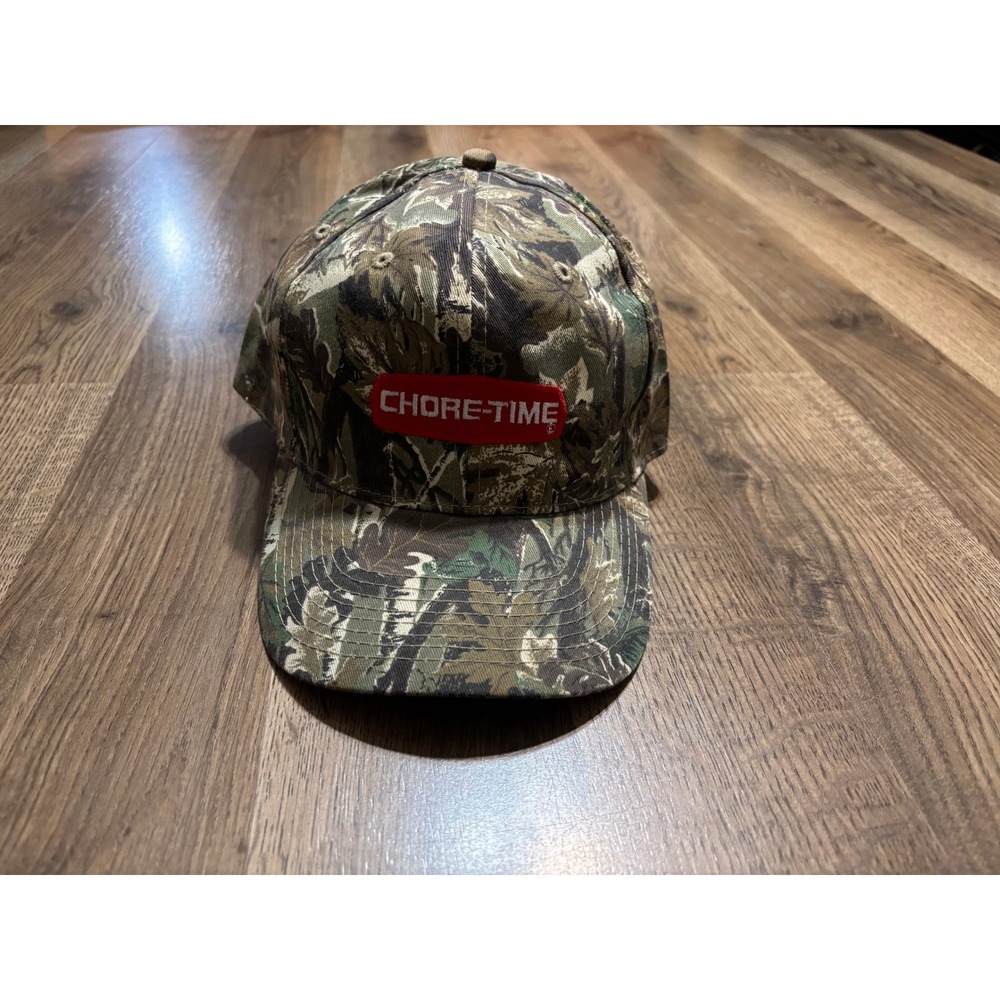 OTTO Chore-Time Hat Mens Size OSFM Camo Baseball Cap Patch Detail 44-051